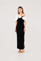 Noir Camellia Gown