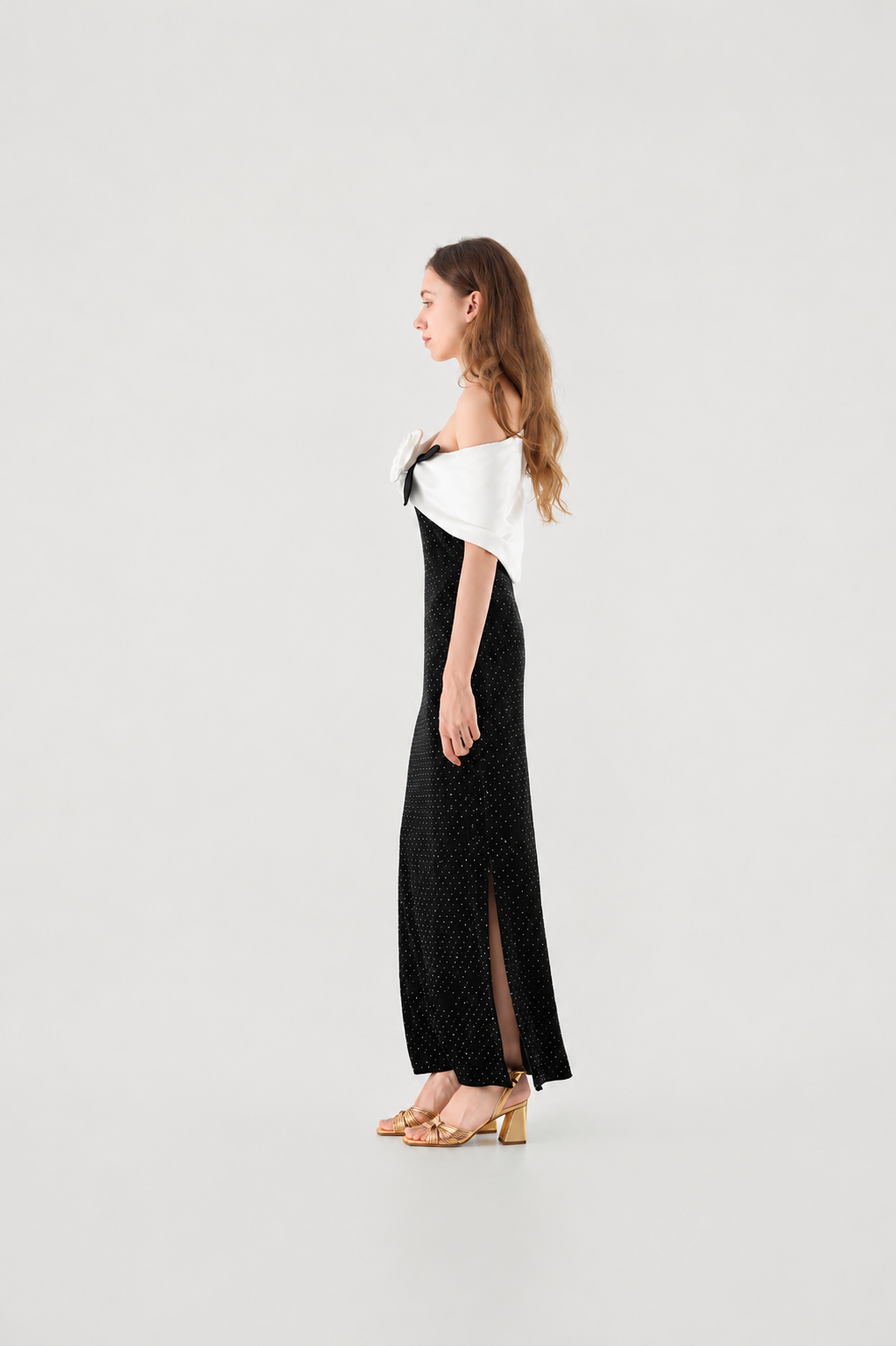 Noir Camellia Gown