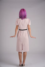 Rose Noir Bow Midi Dress