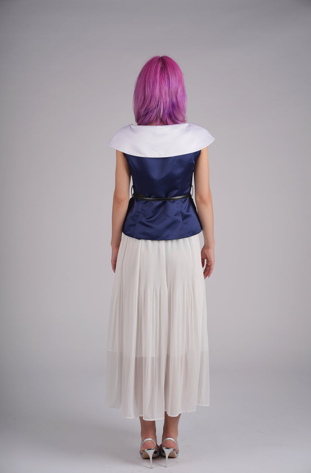 Étoile Marine Pleated Maxi Skirt Set