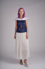 Étoile Marine Pleated Maxi Skirt Set