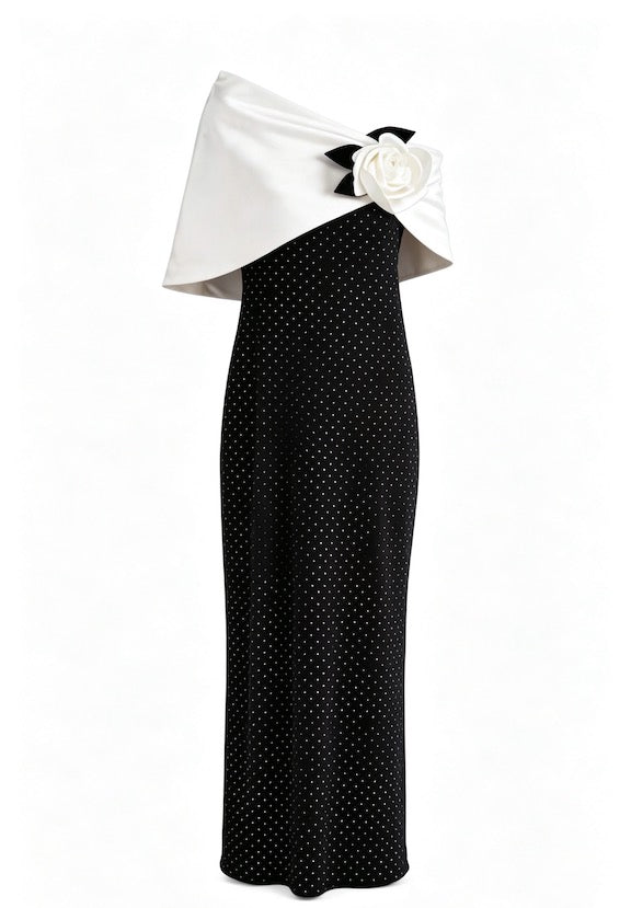 Noir Camellia Gown