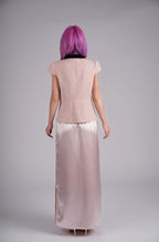 Blush Velvet Collar Set