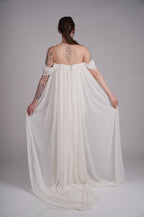 【PRE-ORDER]】Éclat Fuchsia Cape Gown