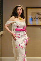 【PRE-ORDER]】Éclat Fuchsia Cape Gown