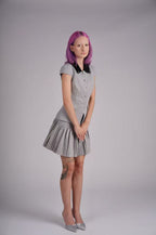 Lune Argent Pleated Mini Skirt Set