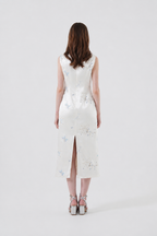 Ivory Butterfly Bloom Midi Dress