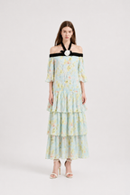 Azure Bloom Dress