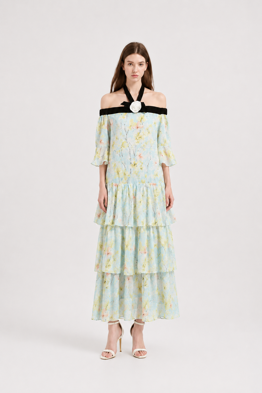 Azure Bloom Dress