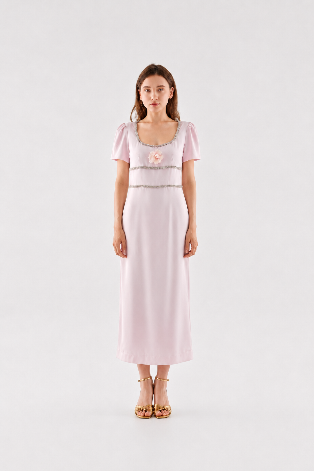 Blush Camellia Gown