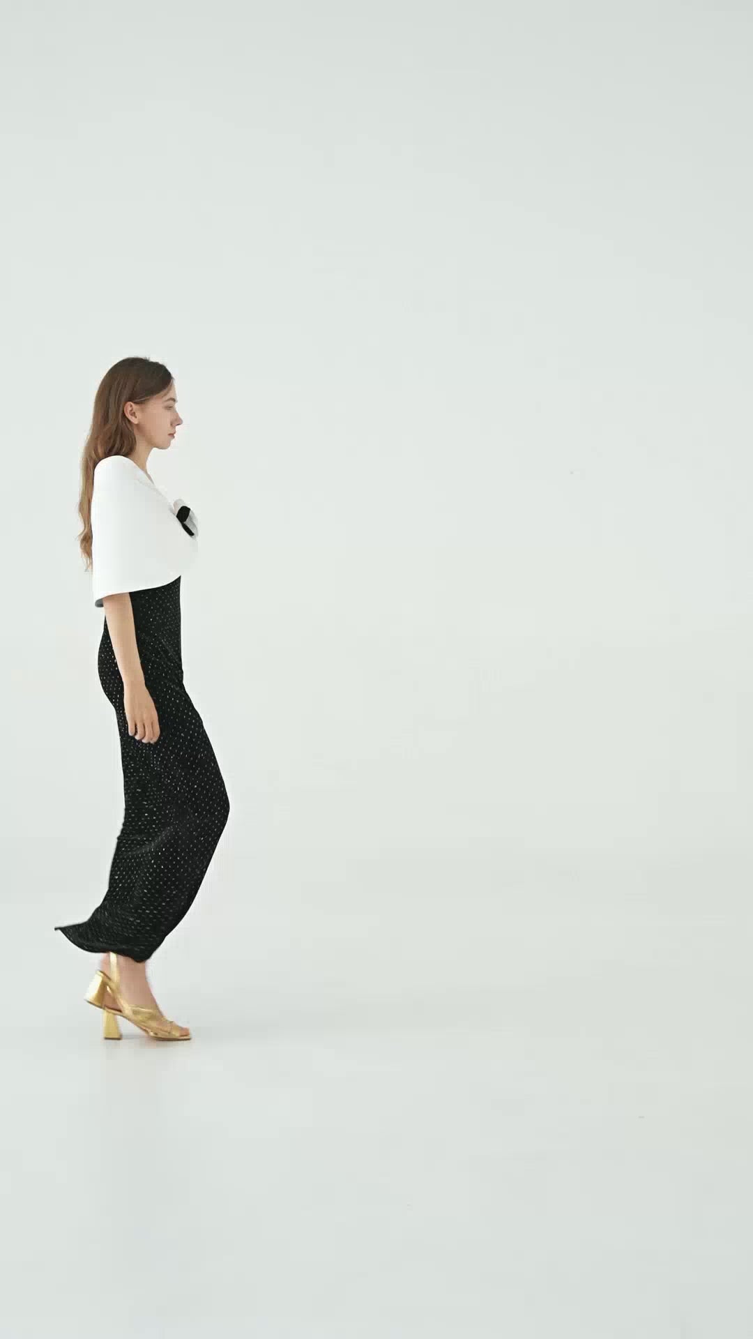 Noir Camellia Gown