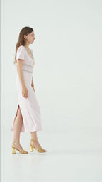 Blush Camellia Gown