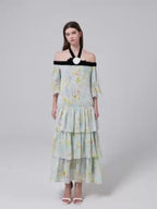 Azure Bloom Dress